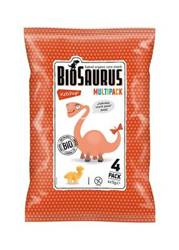 Glutenfri dinosaur-majschips med ketchupsmag bio 4x15g