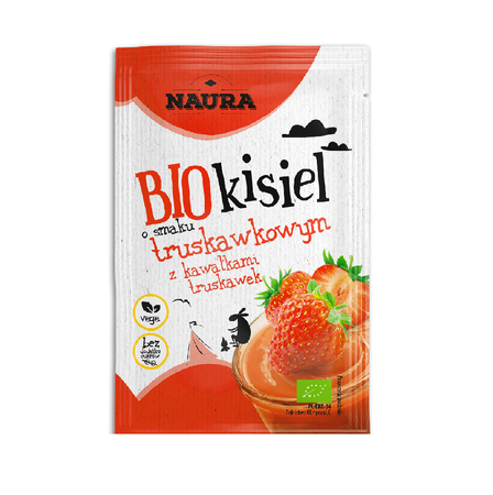 Gelé med jordbærsmag BIO 38 g
