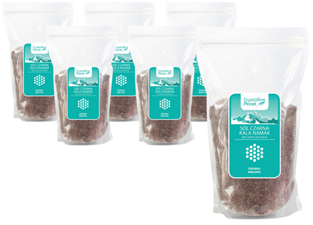 KIT 6 x sort kala namak-salt fintmalet 1 kg