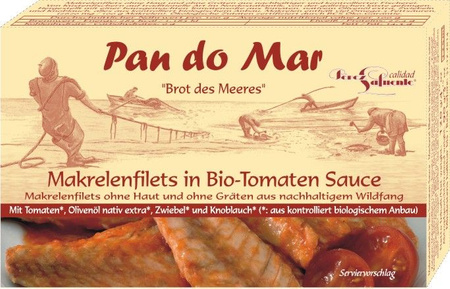 Makrel i økologisk tomatsauce 120 g