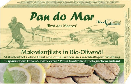 Makrel i økologisk olivenolie 120 g