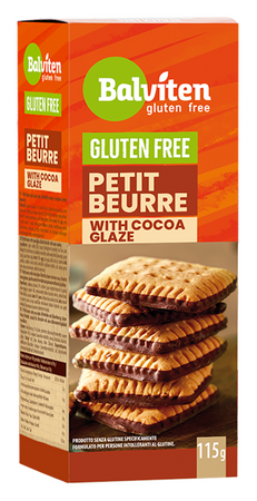 Petit beurre-kiks med kakaoglasur glutenfri 115 g - Balviten