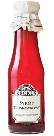 Glutenfri jordbærsirup 375 g (300 ml) - krokus