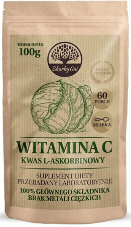Kål C-vitamin L-ascorbinsyre kosttilskud 100 g - Eko-Wital