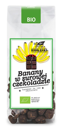 Bananer i rå chokolade BIO 100 g
