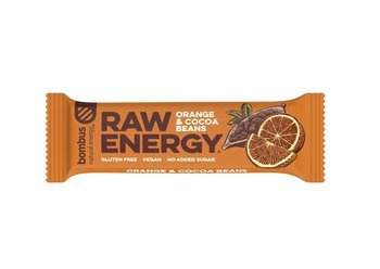 RAW ENERGY bar orange-kakao-bønne, glutenfri 50 g