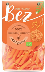 Glutenfri pennepasta med røde linser BIO 250 g - Bartolini