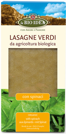 Pasta (semulje med spinat) lasagne bio 250 g - La Bio Idea