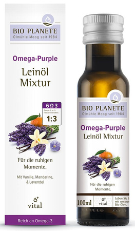 Omega purple - linolieblanding (mandarin, vanilje, lavendel) bio 100 ml - Bio Planete