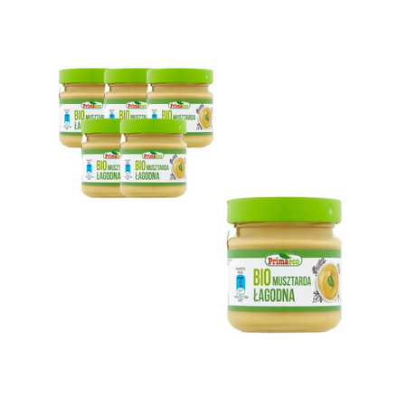 KIT 6 x Mild sennep økologisk 170 g
