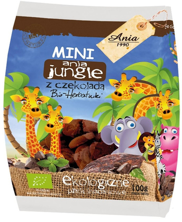Mini jungle-chokoladekiks BIO 100 g