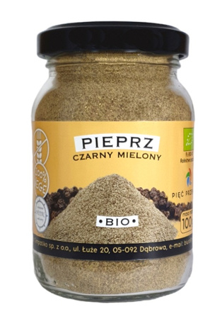 Glutenfri stødt sort peber bio 100 g - Five Transformations