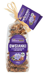 Havregrynskiks med hørfrø 175 g - Naturavena