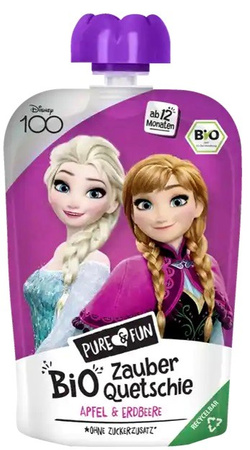 Æble- og jordbærpuré BIO 100 g Iceberg - Elza og Anna - PURE&amp;FUN