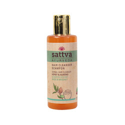Urtehårshampoo med honning og mandler 210 ml - Sattva
