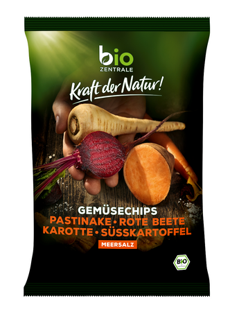 Glutenfri saltede grøntsagschips BIO 90 g - BIO Zentrale