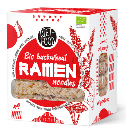 Glutenfri nudler af boghvede til ramen 280 g