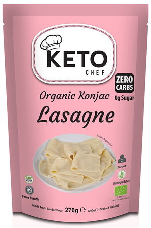 Glutenfri keto(konjac noodle lasagne) nudler bio 270 g - Keto Chef (Better Than Foods)