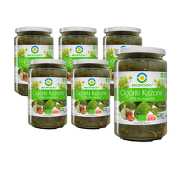 SÆT 6 x Syltede agurker BIO 400 g / 700 g
