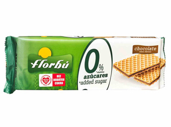Kakaofyldte vafler uden tilsat sukker 160 g - Florbu