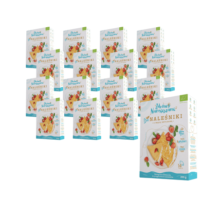 SÆT 16 x Pandekagemix med glutenfri boghvedemel bio 200 g - sundt blandet