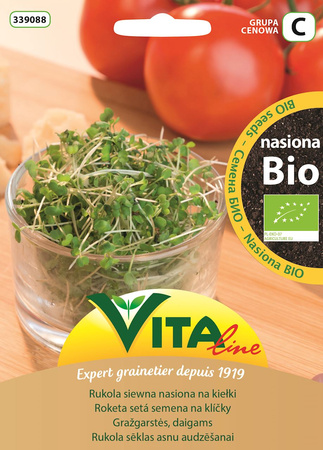 Rucola-frø til spirer BIO 15 g - Vita Line