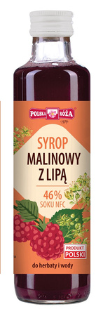 Hindbærsirup med lind 250 ml – Polska Róża
