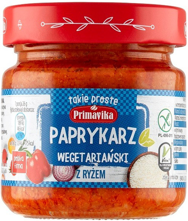 VEGAN PAPRIKAR MED GLUTENFRI RICE 160 g - PRIMAVIKA