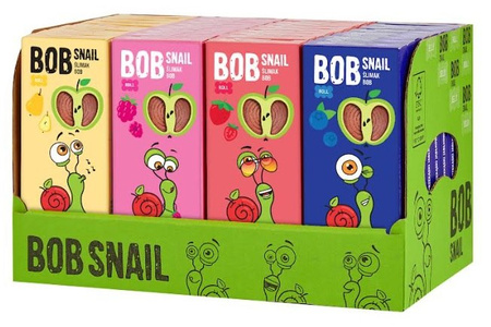 Snackmix 4 smagsvarianter: Æble-jordbær, hindbær, pære, blåbær 36 x 30 g