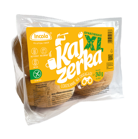 XL glutenfri kejserruller (4 stk) 240 g - INCOLA