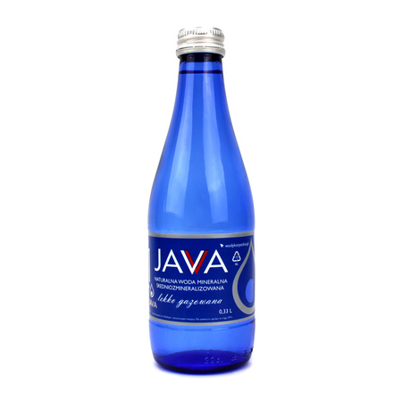 Naturligt mineralvand, medium mineraliseret, let kulsyreholdigt 330 ml (glas) - java