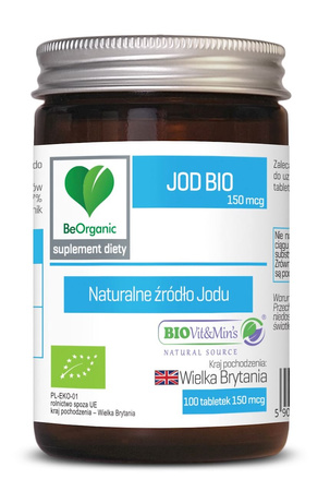 Jod (150 mcg) kosttilskud 100 tabletter BIO - BeOrganic