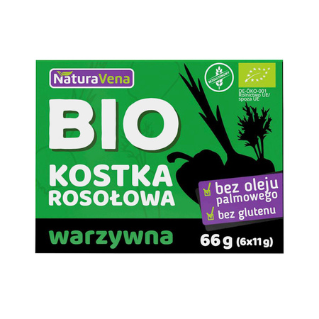 Glutenfri grøntsagsbouillonterning bio 66 g - Naturavena