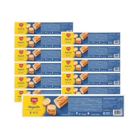 SÆT 12 x Baguette - glutenfri baguette til gryderet 175 g