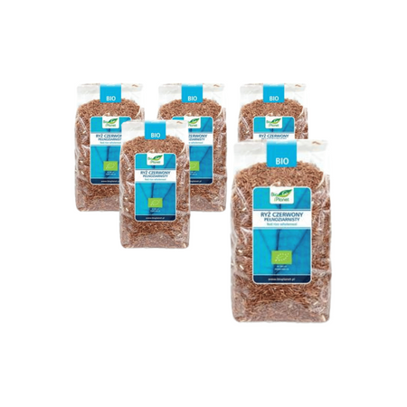 SÆT med 5 x fuldkornsrød ris BIO 1 kg
