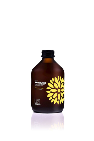 SÆT 8 x Kombucha gurkemeje + ingefær bio 330 ml