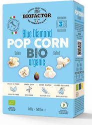 Mikrobølgeovn blå salt popcorn glutenfri BIO 3 x 90g - Biofactor