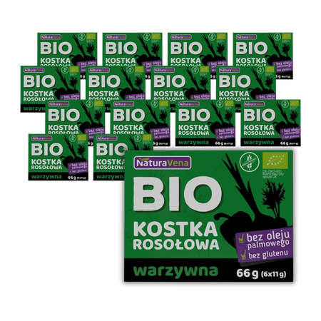 KIT 15 x Glutenfri grøntsagsbouillonterning bio 66 g - Naturavena