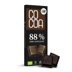 Mørk chokolade 88 % bio 40 g - COCOA