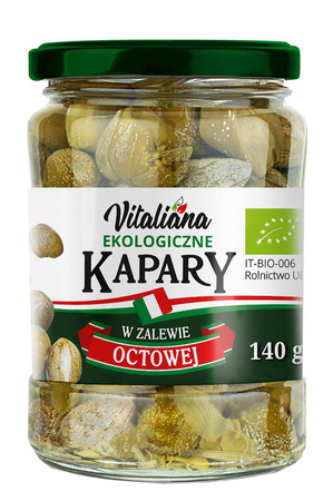 Kapers i eddike BIO 140 g - Vitaliana