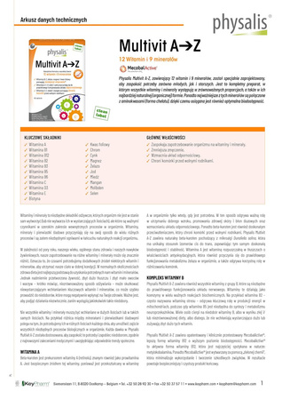 Multivit A - Z komplet formel kosttilskud 45 tabletter - Physalis