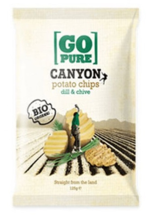 Glutenfri dild- og purløgschips BIO 125 g