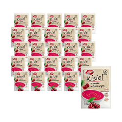SÆT 25 x Glutenfri kirsebærgelé, sukkerfri Celiko, 40 g