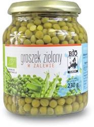 Grønne ærter i marinade på glas bio 350 g (230 g)