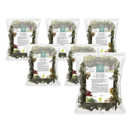 KIT 6 x Tørrede havalger - wakame bio 100 g