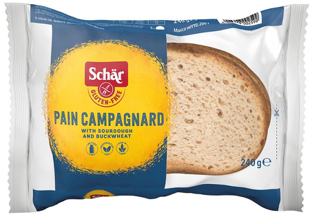 SÆT 5 x Pain campagnard - glutenfrit landbrød 240 g - Schar