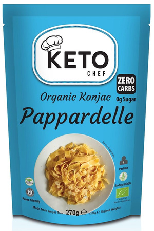 Glutenfri keto-nudler (konjac noodle pappardelle) pasta bio 270 g - keto chef (better than foods)
