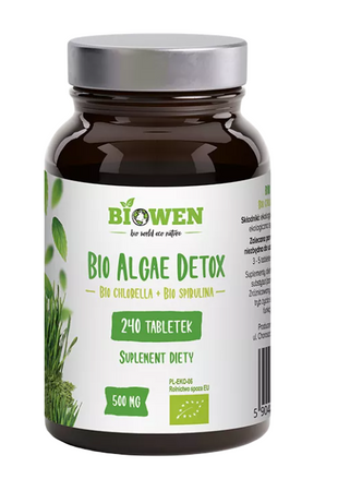 Alge Detox kosttilskud BIO 240 tabletter - HempKing (Biowen)