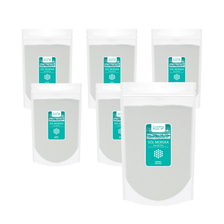 KIT 6 x havsalt finmalet 1 kg