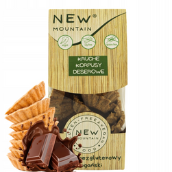 Glutenfri dessertskaller med chokolade 200 g - New Mountain